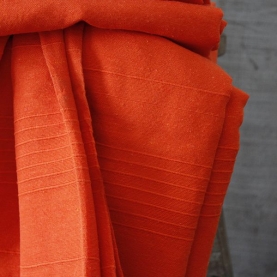 Indian sofa or bed cover handicraft orange