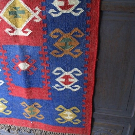 Indian carpet woolen and jute brown Dari