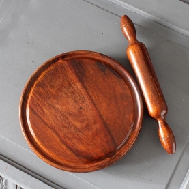 Board with rolling for chapati Chakla Belan Ø27
