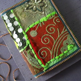 Carnet indien artisanal en coton