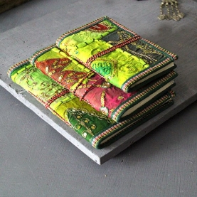 Artisanat indien : carnet fait main
