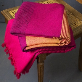 Couverture de lit en coton indien