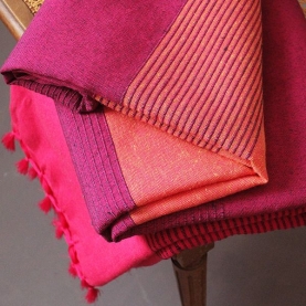 Couverture de canapé en coton indien