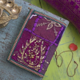 Indian handicraft 100% coton dairy purple