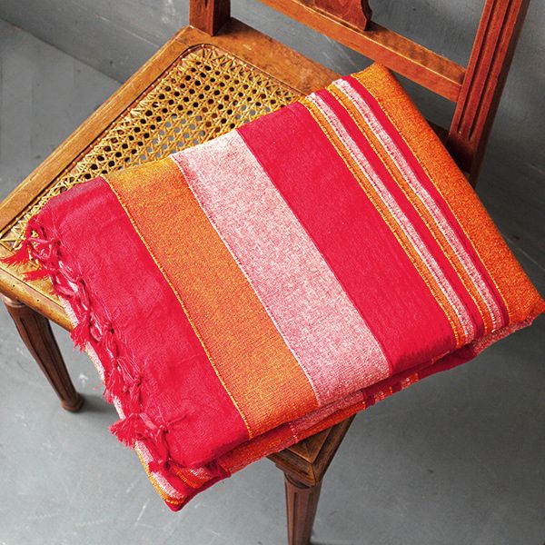 Indian Handicraft Sofa Throw By Pankaj Web Indian Sofa Or Bed Cover Red And Orange