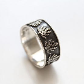 Bague indienne homme en argent