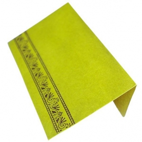 Enveloppe indienne vert et cuivré