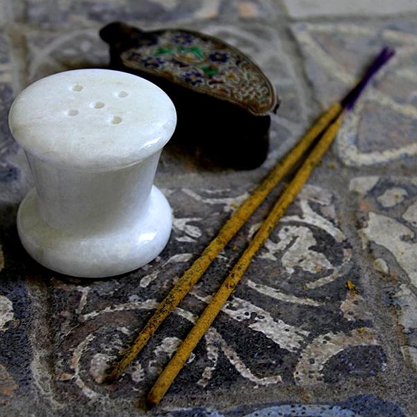 Indian marble incense sticks stand