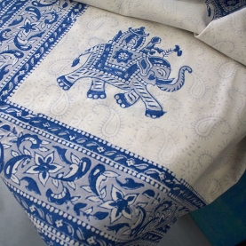 Artisanat indien : nappe en coton