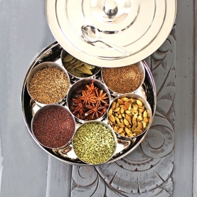 Boîte à épices indienne Masala dani 21'