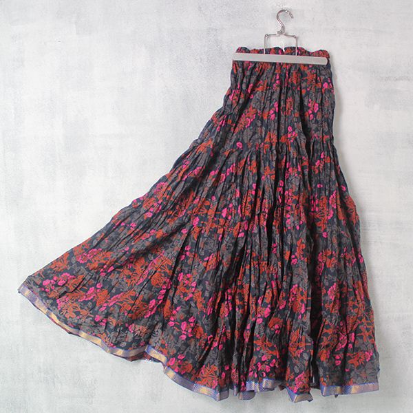 patterned indian skirt