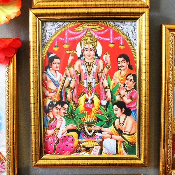 Hindu Goddess Saraswati Frame By Pankaj Indian Online Shop