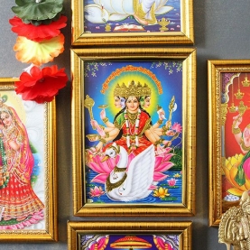 Hindu goddess frame Saraswati