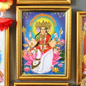 Hindu goddess frame Saraswati