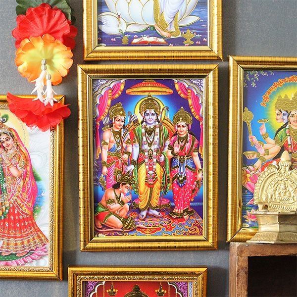 Hindu gods frame Ram Laxman Sita and Hanuman