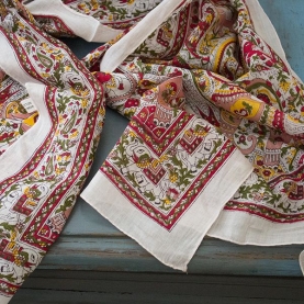Foulard en coton imprimé