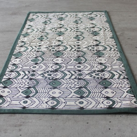Indian printed cotton table mat maroon color