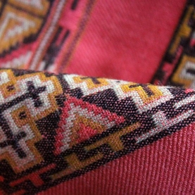 Tibetan woolen shawl traditional pink color
