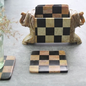 Sous-verres indiens en marbre