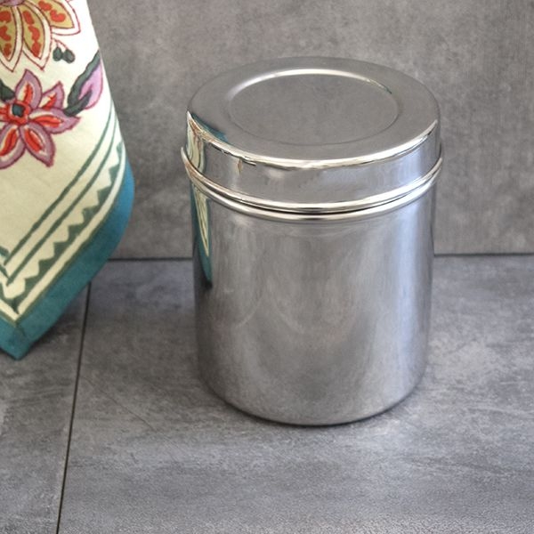 Indian stainless steel box Dabba M