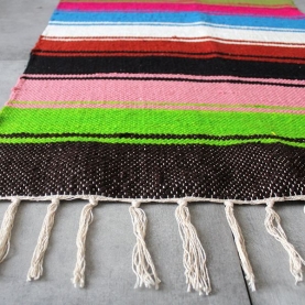 Tapis indien artisanal en coton