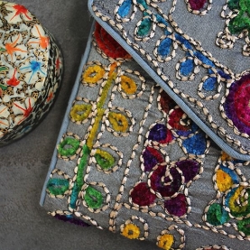 Pochette indienne artisanale
