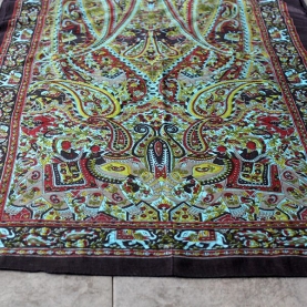 Foulard indien en coton imprimé