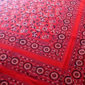 Drap de lit artisanal imprimé indien