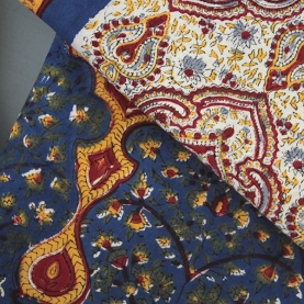 Parure de lit indienne artisanale