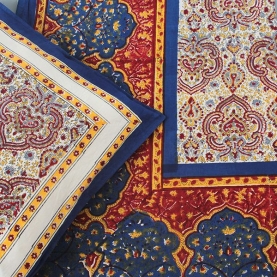 Parure de lit indienne artisanale
