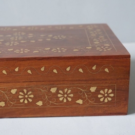 Indian wooden handicraft jewellery box