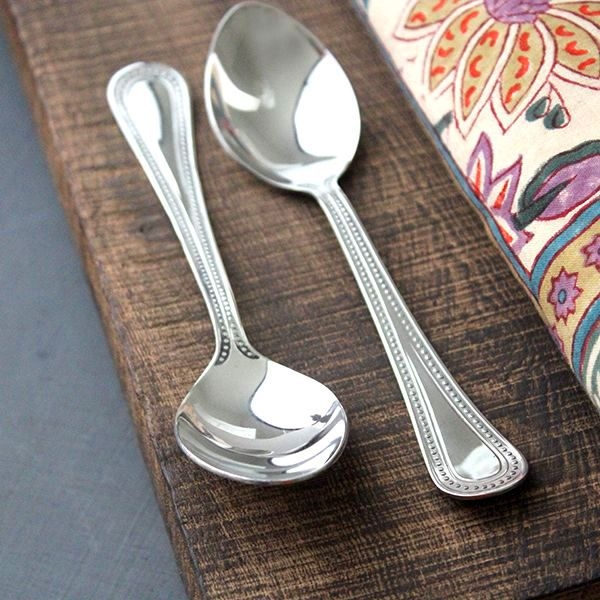 Cuillères indiennes x2 en inox Juhi