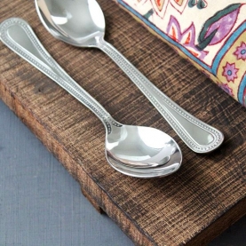 Indian spoons x2 stainless steel Juhi