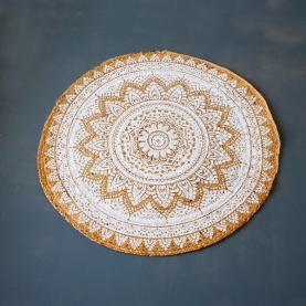 Tapis indien artisanal en jute