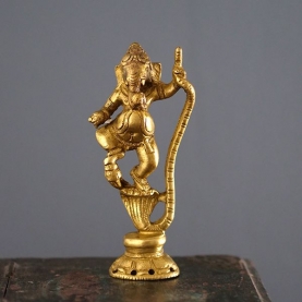 Indian hindu god Ganesh brass statue