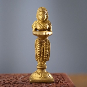 Indian gardien goddess Nag Kanya deepak statue