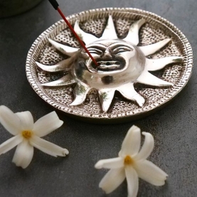 Incense stick stand metal Antic sun