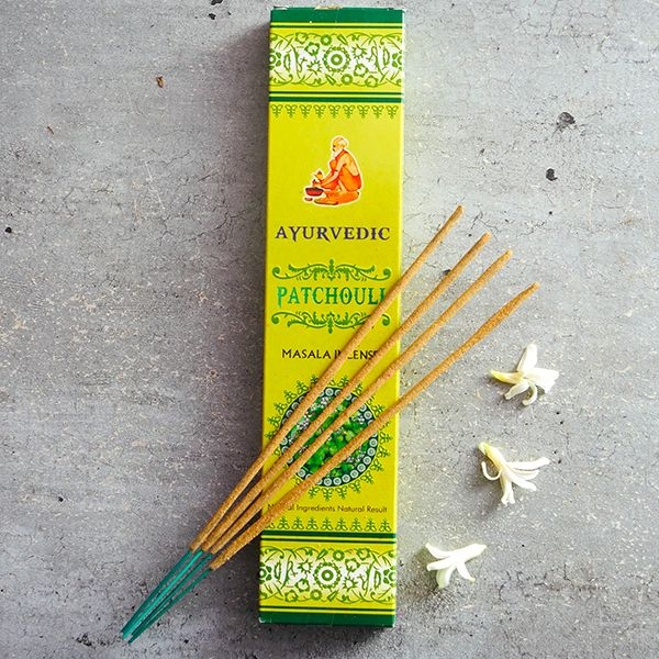 Indian Incense sticks Ayurvedic Patchouli 15g