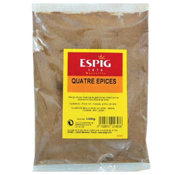 4 épices moulues - Achat et Cuisine - Composition et Vertus