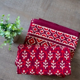 Nappe indienne en coton imprimé