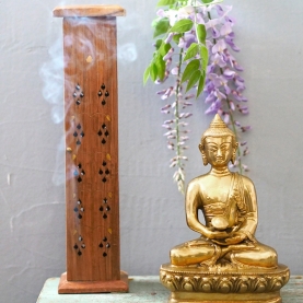 Incense sticks burner Agarbatti wooden tower
