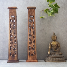 Incense sticks burner Agarbatti wooden tower