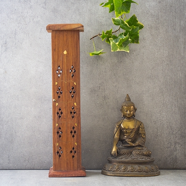 Incense sticks burner Agarbatti wooden tower