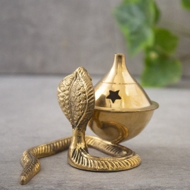 Indian copper Incense stand Cobra