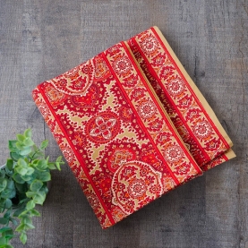 Chemin de table indien artisanal en coton