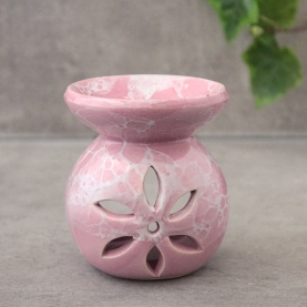 Ceramic essential oil burner pink color