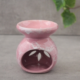 Ceramic essential oil burner pink color