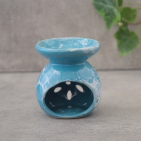 Ceramic essential oil burner blue color