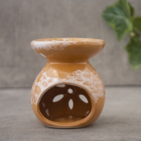 Ceramic essential oil burner yellow color