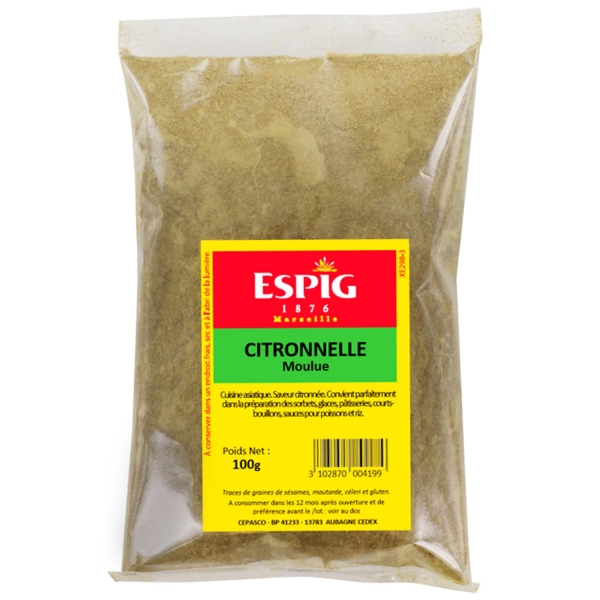 Citronnelle en poudre épice 100g